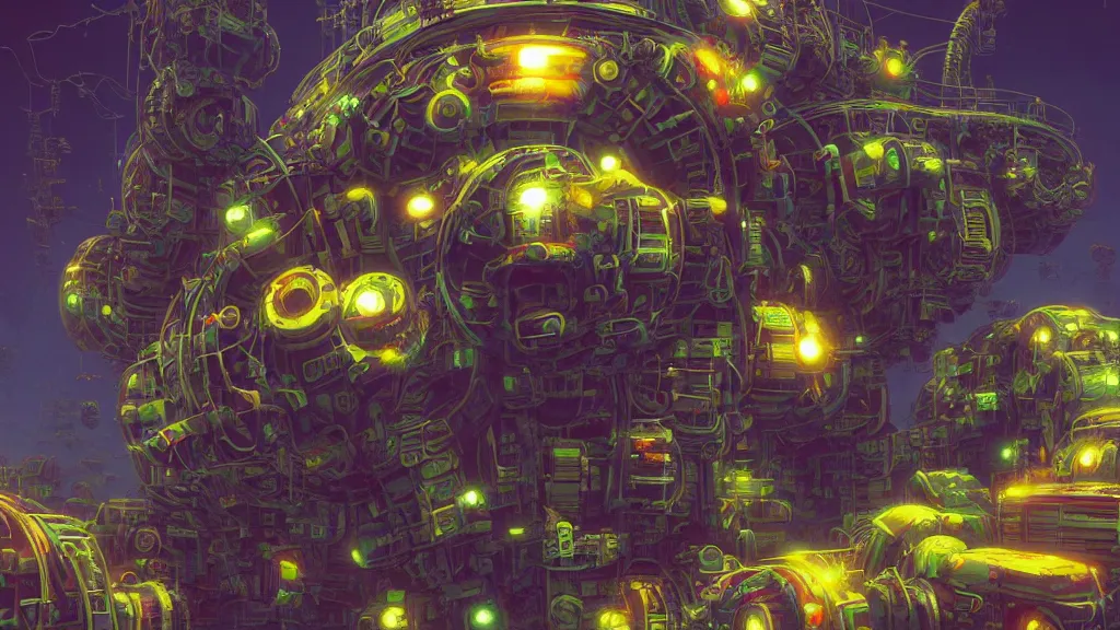 Prompt: a machine conjuring!!! an image!!! from noise!!!, by chris foss, marc simonetti, and diego gisbert llorens, cinematic closeup!!, colorful, intricate, clean, hopeful, 8 k render, volumetric lighting