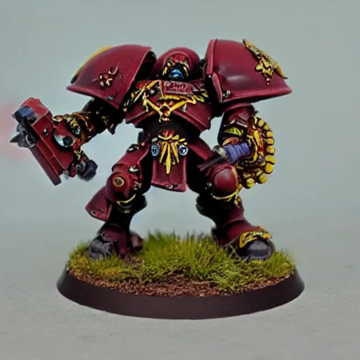 Image similar to warhammer 4 0 k chaos marine ron desantis