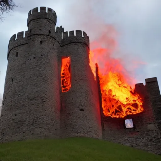 Image similar to castle inferno