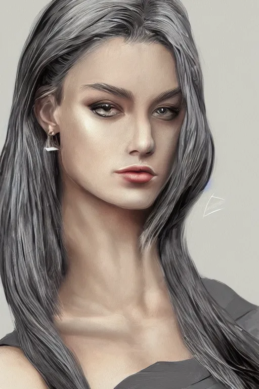 Image similar to a professionally drawn digital art image of NWA woman version, intricate, elegant, digital painting, trending on Artstation, concept art, smooth, sharp focus, illustration, award winning