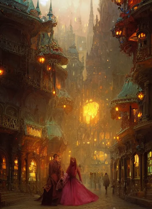 Prompt: A beautiful portrait of lovecraftian disneyland, digital art by Eugene de Blaas and Ross Tran, vibrant color scheme, highly detailed, in the style of romanticism, cinematic, artstation, Greg rutkowski