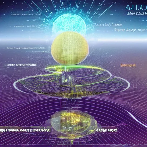 Image similar to solarpunk civilization abundance + artificial intelligence + entrepreneurship