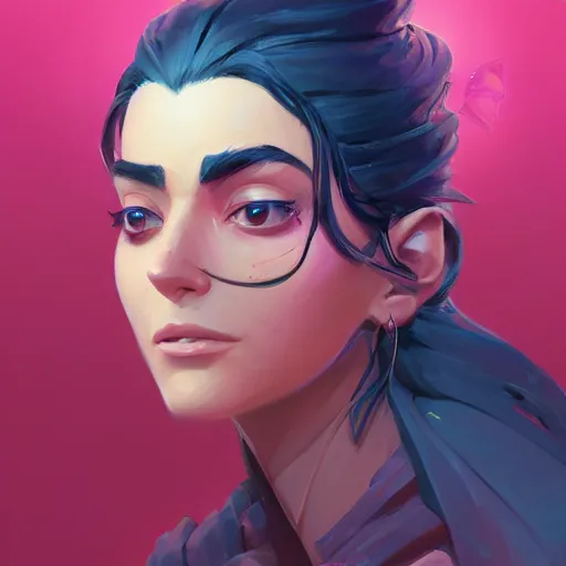 Image similar to profile portrait, maya ali mage, gloomhaven, dynamic lighting, gaudy colors, octane render aesthetic, matte painting concept art, official fanart behance hd artstation by jesper ejsing, by rhads and makoto shinkai and lois van baarle and ilya kuvshinov and rossdraws