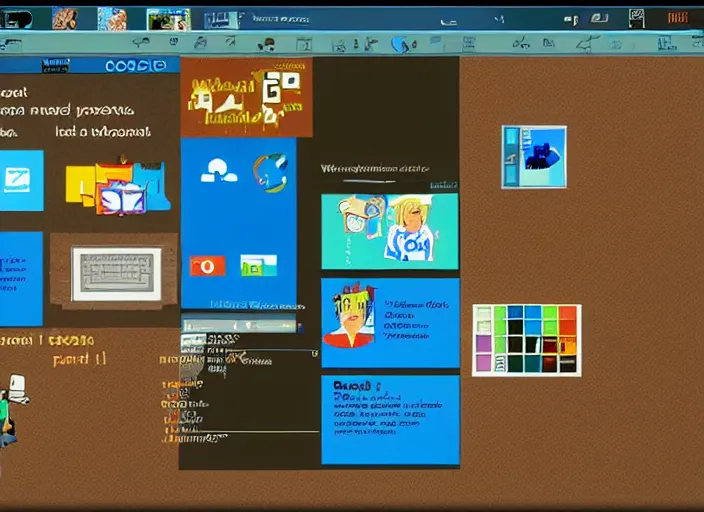 Prompt: microsoft windows screenshot ( 1 9 8 5 )