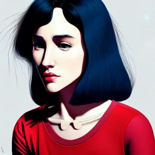 Image similar to bored actress gal gadat. underground box office hit, comedy and seventies italian horror movie, unreal engine, intricate, ultra detailed 8 k, ambient occlusion, best, cool, extremely beautiful and aesthetic shape of face and neck, art by hiroaki samura and ilya kuvshinov and rossdraws andy warhol