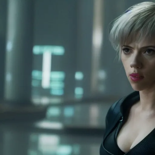 Image similar to a still of Scarlett Johansson in Ghost in the Shell (2017)