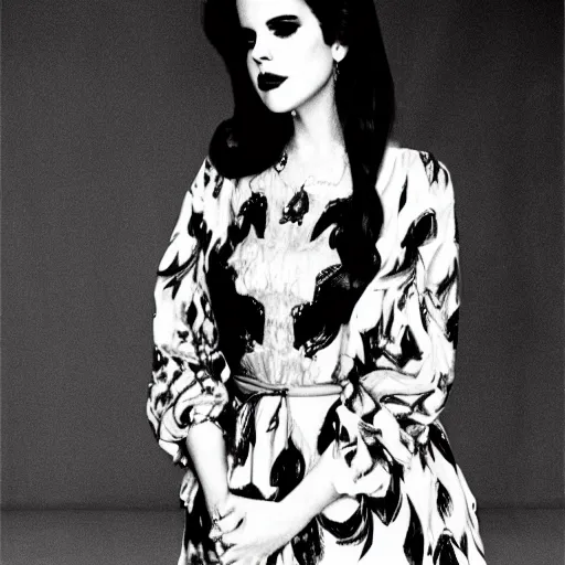 Image similar to lana del rey by tim burton