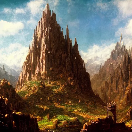 Prompt: a beautiful and highly detailed matte painting of the epic mountains of avalon, intricate details, epic scale, insanely complex, 8 k, sharp focus, hyperrealism, very realistic, by caspar friedrich, albert bierstadt, james gurney, brian froud,