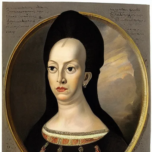 Prompt: portrait of nepoloma, duchess of nenetia. she is 5 5. in russian style