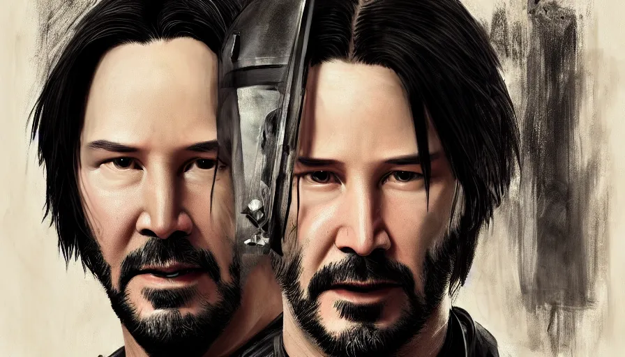 Prompt: Keanu Reeves is a knight, hyperdetailed, artstation, cgsociety, 8k