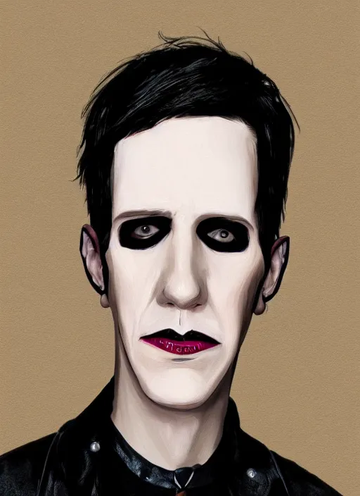 Image similar to hyper realistic portrait of tobias forge