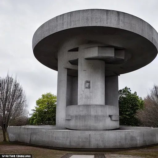 Image similar to a sci - fi beautiful brutalist hypermodern monument, with many rounded elements sprouting from the base tower creating a feel of a tree - like structure, photography