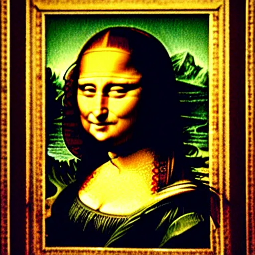 Prompt: Ellen Degeneres face in place of Mona Lisa