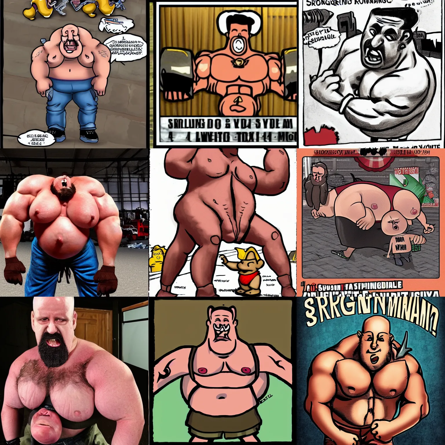 Prompt: strongman vore