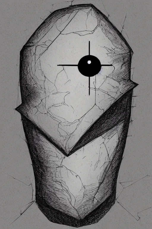 Prompt: portrait of cube shaped head with single giant bloodshot eye, in the style of Greg Broadmore and Arthur Rackham,trending on artstation, light lighting side view,digital art,surrealism ,macro,blueprint ,vaporwave ,