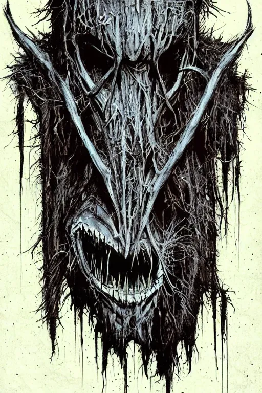 Image similar to mad wendigo artwork by ben templesmith