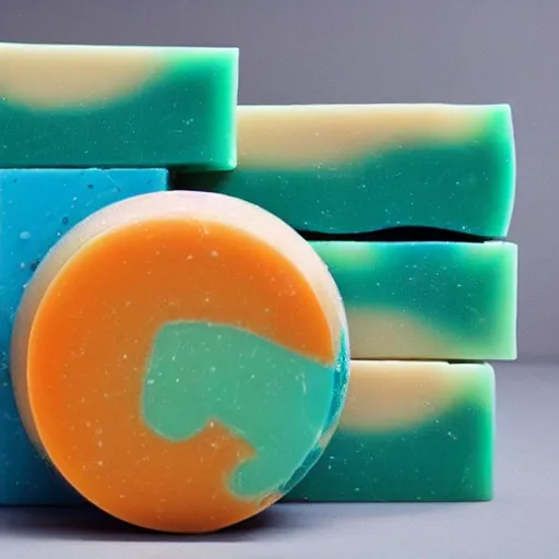 Prompt: a soap is wearing as an artist