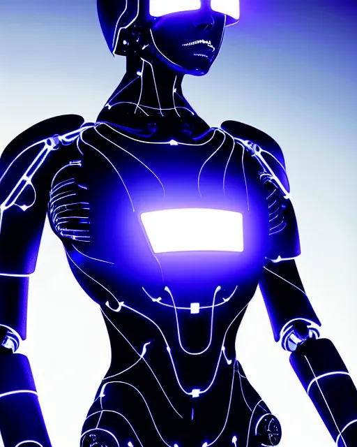 Image similar to human cybersuit goddess, bio-mechanical bio-luminescence, neurons, nerve cells, cinematic, rim light, hyper realism, high detail, masterpiece, high fashion