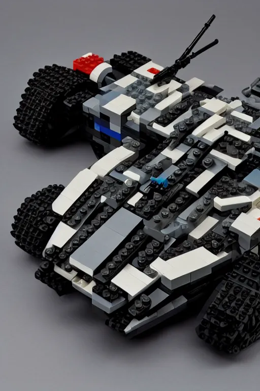 Prompt: a lego batmobile painted by yoji shinkawa