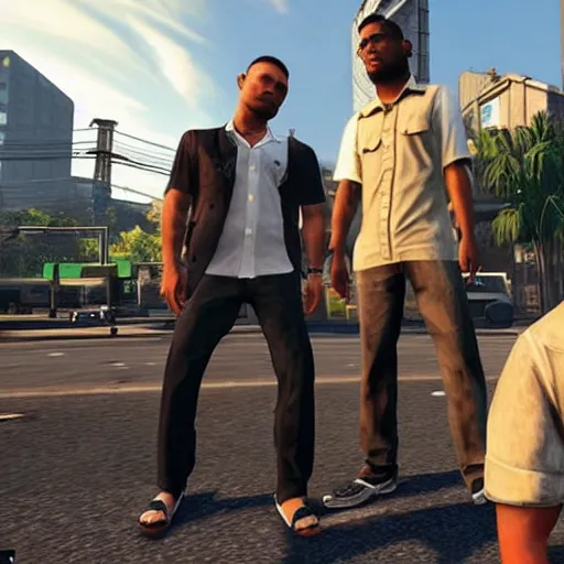 Image similar to a cover of new game called grand theft auto 9 with set place in jakarta,with javanese gangster versus islamic defender gangster theme