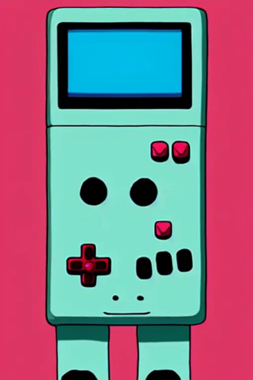 Image similar to A realistic image of an anthropomorphic gameboy, BMO adventure time, accurate, unreal engine, 4k