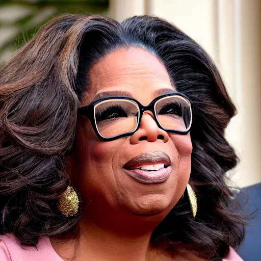 Prompt: oprah winfrey as evil antichrist ruler of the world after being summoned by evil arcane ritual