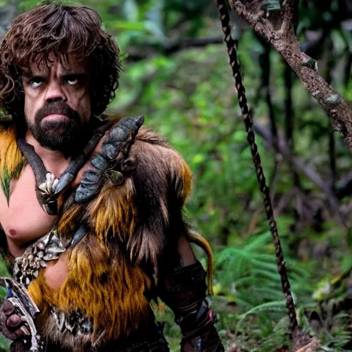 Image similar to peter dinklage as predator