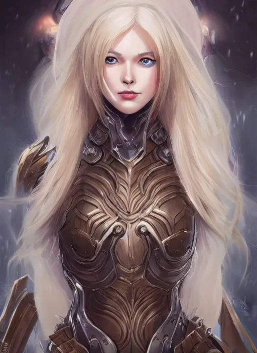 Prompt: beautiful lady, blonde long hair, practical armor, brown skin, demonic eyes, low fantasy, extremely detailed, sharp focus, smooth, digital illustration, by rossdraws, frank franzzeta, sakimichan