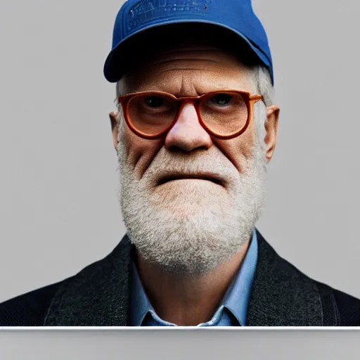 Image similar to hyperrealistic dslr film still of david letterman disguised as a mail man, stunning 8 k octane comprehensive 3 d render, inspired by istvan sandorfi & greg rutkowski & unreal engine, perfect symmetry, dim volumetric cinematic lighting, extremely hyper - detailed, incredibly real lifelike attributes & flesh texture, intricate, masterpiece, artstation, stunning