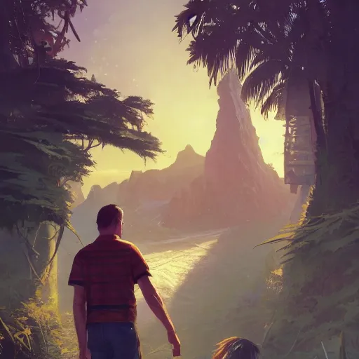 Image similar to highly detailed portrait, homer adams, in gta v, stephen bliss, unreal engine, fantasy art by greg rutkowski, loish, rhads, ferdinand knab, makoto shinkai and lois van baarle, ilya kuvshinov, rossdraws, tom bagshaw, global illumination, radiant light, detailed and intricate environment