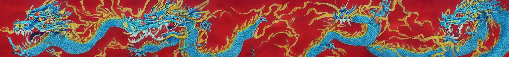 Prompt: painting of chinese dragon