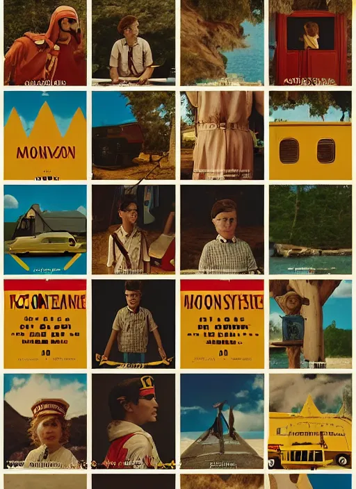 Prompt: scene from Moonrise Kingdom, Wes Anderson, retro, 8k, cinematic, ultra sharp detailed digital art