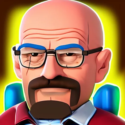 Prompt: walter white clash royale character