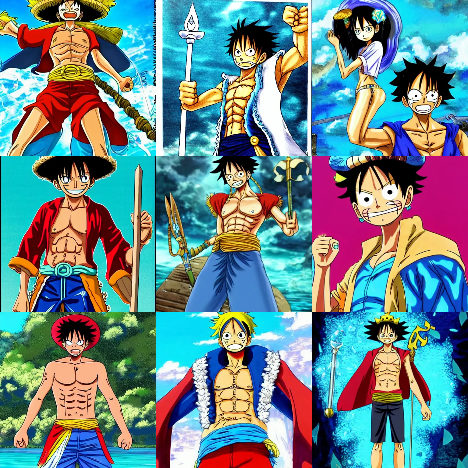 one piece luffy gear 6 concept art, Stable Diffusion