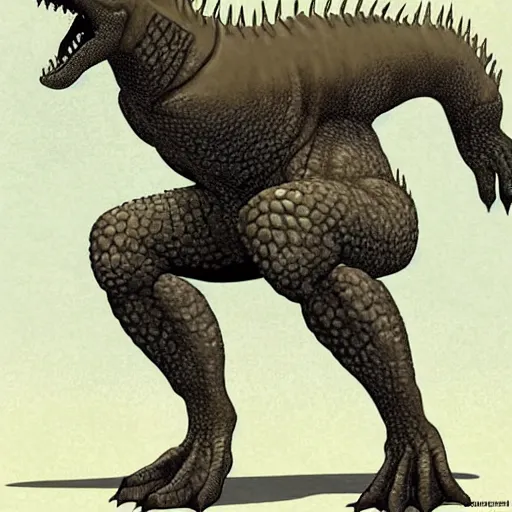 SCP-682 is a large, vaguely reptile-like creature of, Stable Diffusion