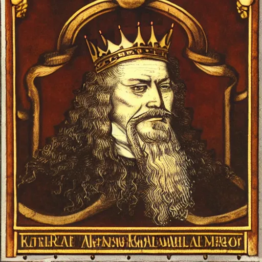 Prompt: king alfred