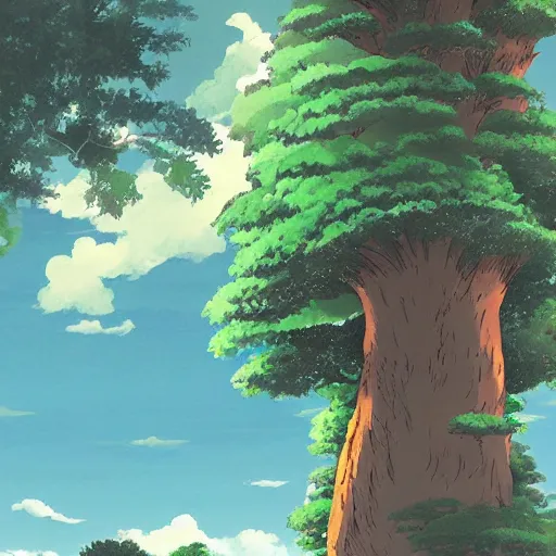 Prompt: beautiful landscape by Studio Ghibli, digital art