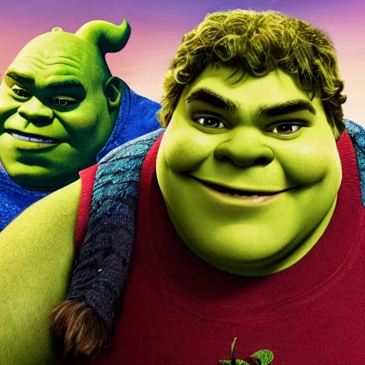 Image similar to Jack Black as Shrek