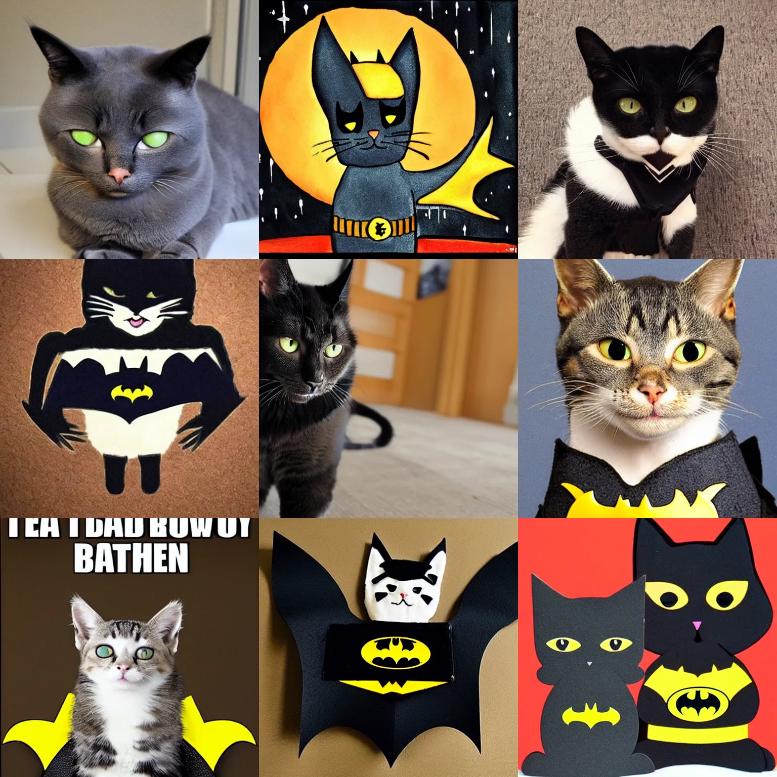 Prompt: cat batman