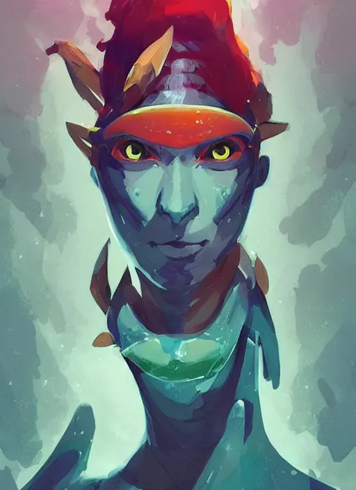 Prompt: highly detailed photorealistic portrait of the king zora from ocarina of time by atey ghailan, by greg rutkowski, by greg tocchini, by james gilleard, by joe fenton, by kaethe butcher, totally colorful, rainbow, neon coloring, dramatic lighting, chromatic, high contrast, trending in pinterest, award winning details