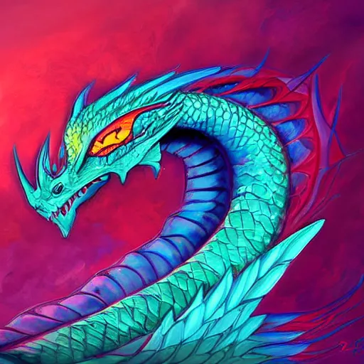 Image similar to beautiful painting of a dragon, accurate, digital art, wings of fire