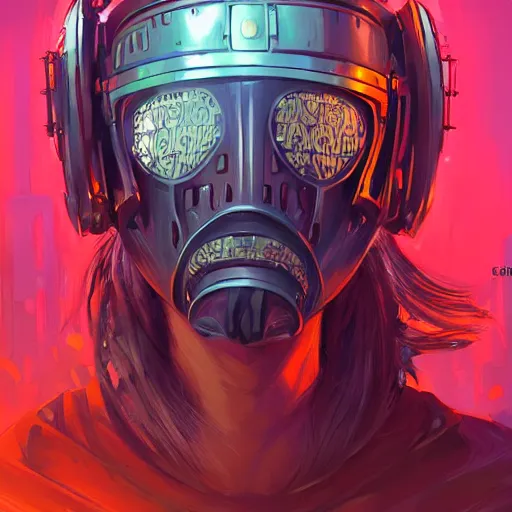 Image similar to cyberpunk viking helmet mask warrior goddess robot ninja fantasy, art gta 5 cover, official fanart behance hd artstation by jesper ejsing, by rhads, makoto shinkai and lois van baarle, ilya kuvshinov, ossdraws