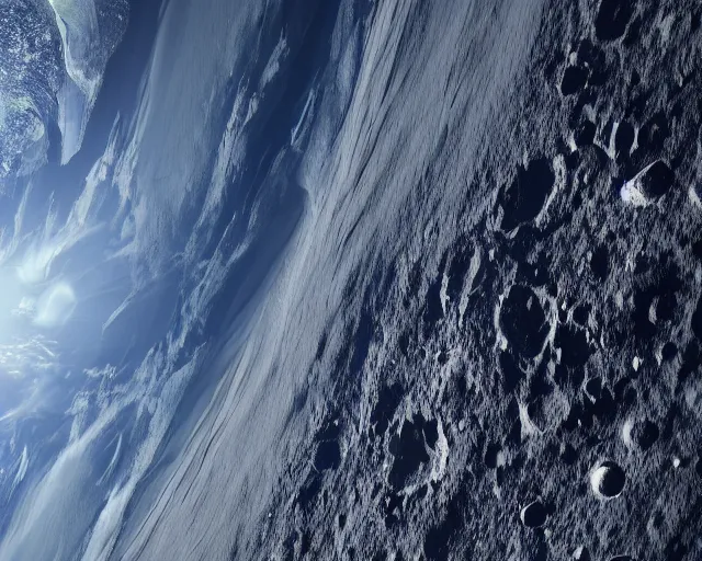 Prompt: the view from space of an asteroid colliding with the planet earth at the moment of impact, 8 k photorealistic, hd, high details, trending on artstation