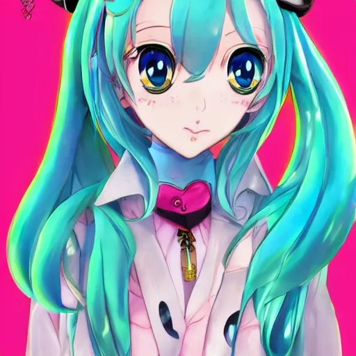 Anime art very beautiful Hatsune miku - AI Photo Generator - starryai