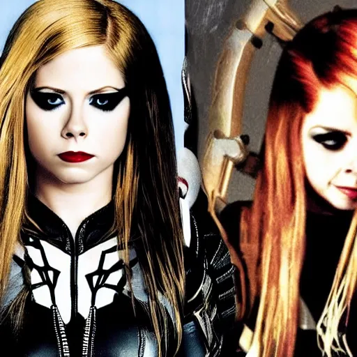 Image similar to Avril Lavigne as Black Widow