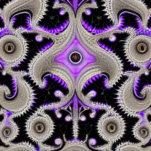 Prompt: soft painting fractal curiosities carnival, symmetry accurate features, focus, very intricate ultrafine details, black white purple volumetric lights, award winning masterpiece, octane render 8 k hd