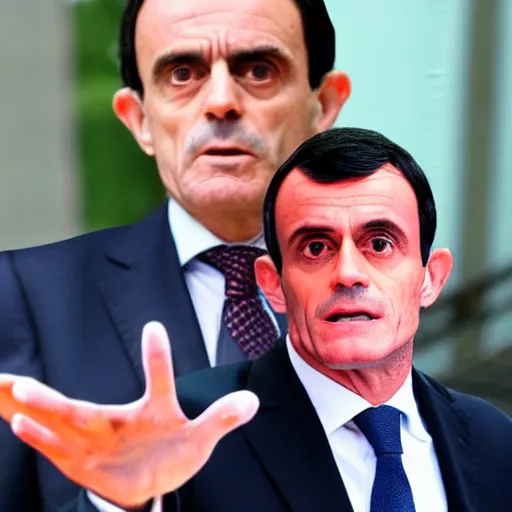 Image similar to Manuel Valls extremely detailed with too many fingers
