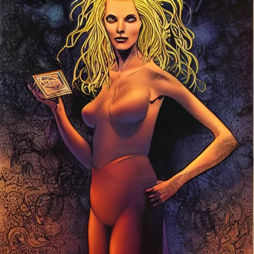 Image similar to Dream, the main character of the Sandman comics, portrait with studio lighting, award winning