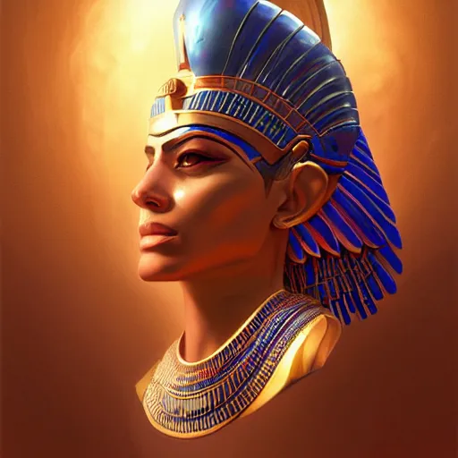 Prompt: egyptian god, amazing, elegant, intricate, highly detailed, digital painting, volumetric lighting, artstation, concept art, sharp focus, illustration, art by artgerm and greg rutkowski