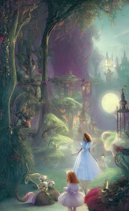 Image similar to Alice in the wonderland by Raphael Lacoste and Delphin Enjolras and William Bliss Baker